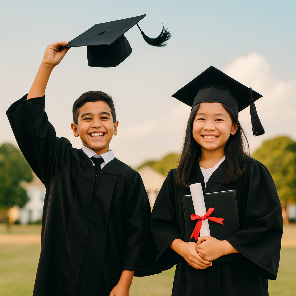 Étudiants heureux recevant du tutorat scolaire au Centre Reed