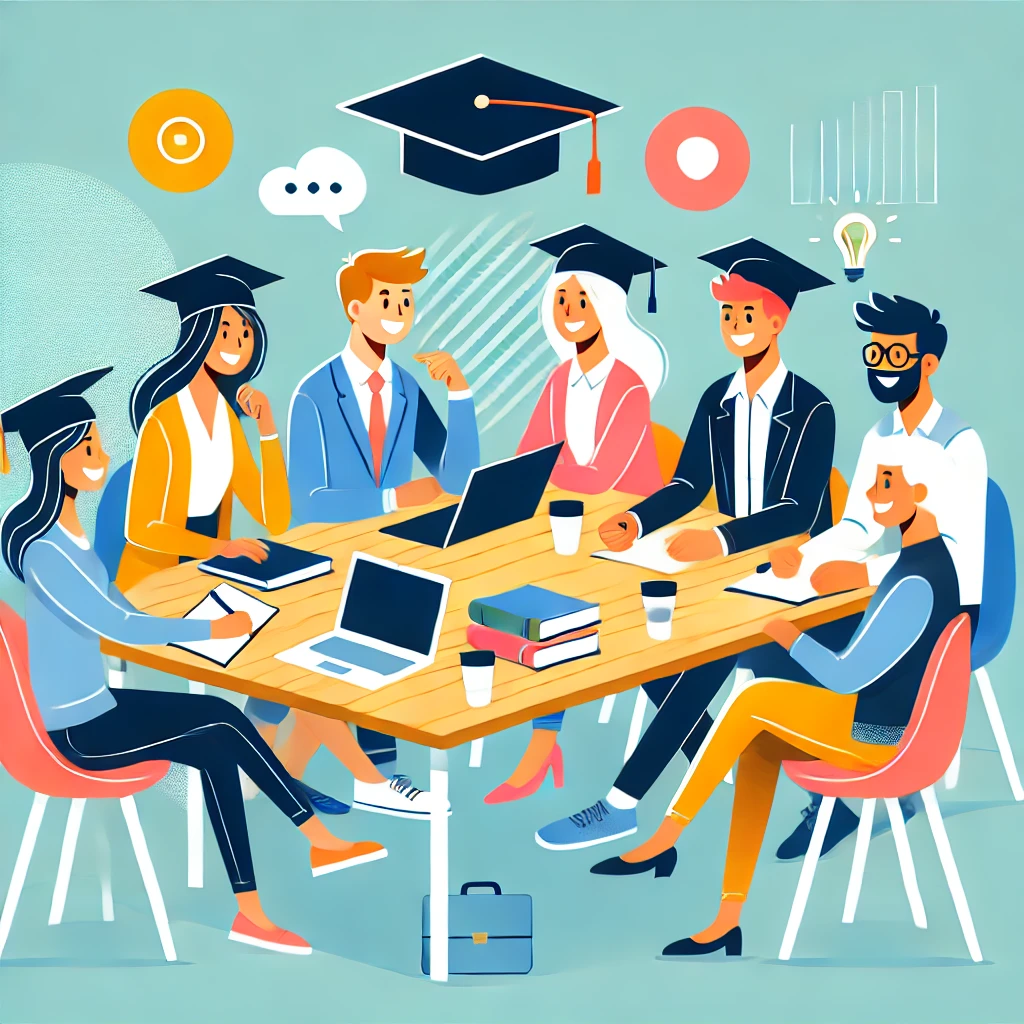 Professeure enseignant à des élèves - Centre Reed